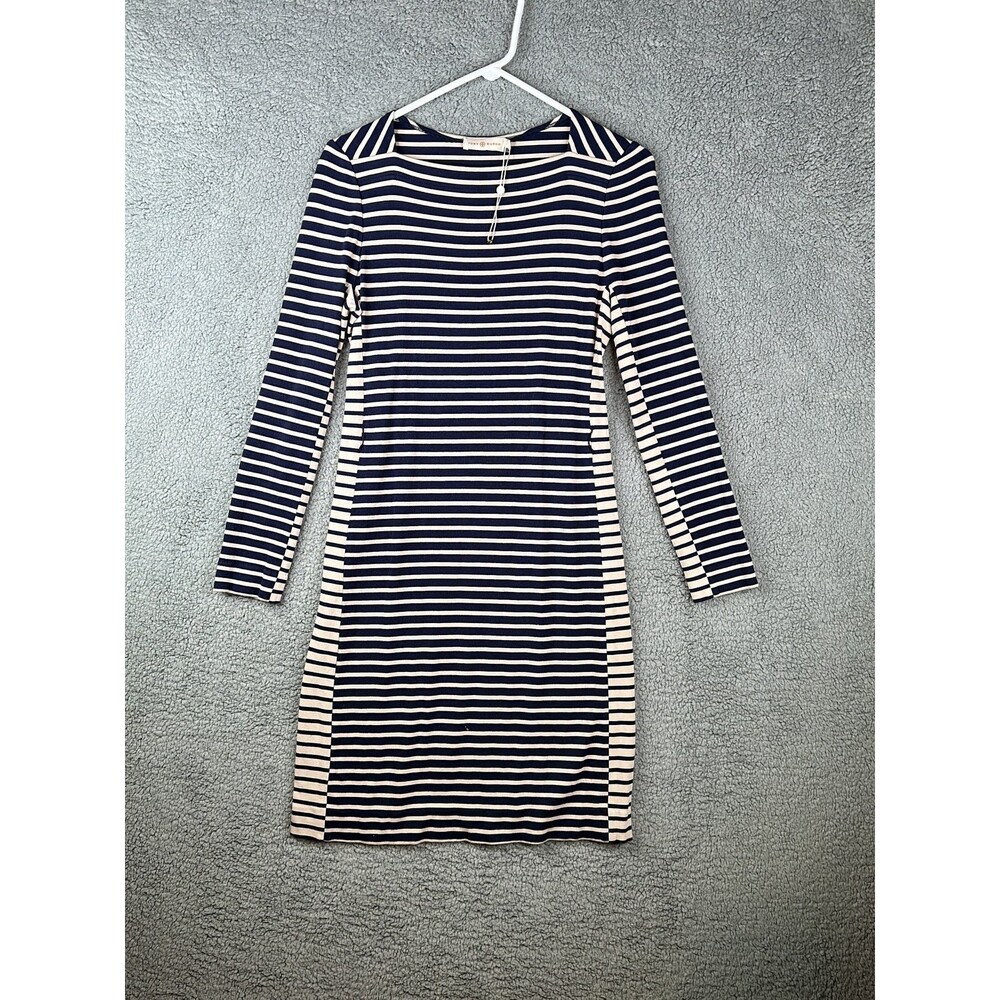 Tory Burch Callan Striped Long Sleeve Dress NWOT sz small